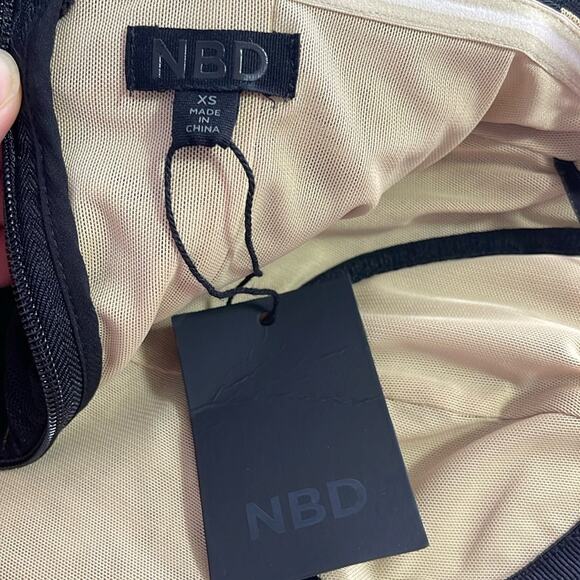 NBD Paula Tiered Tulle Corseted Black Maxi Dress Size XS - Picture 9 of 9